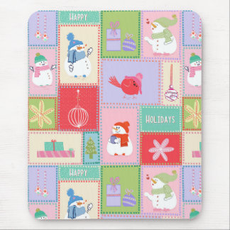 Alfombrilla De Ratón Funda para iPad de sellos de Navidad