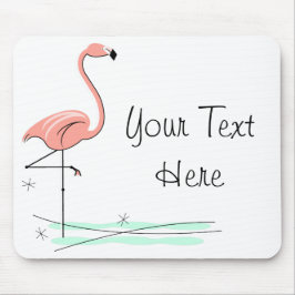 Alfombrilla De Ratón Funda "Tu texto" del Océano Flamingo
