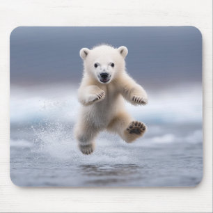 Alfombrilla De Ratón Fundadosa almohadilla de ratón Polar Bear Cub