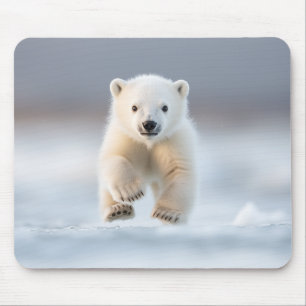 Alfombrilla De Ratón Fundadosa almohadilla de ratón Polar Bear Cub