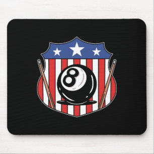 Alfombrilla De Ratón Fundido 8 Ball Billiard Pool Player Eight Ball Bil