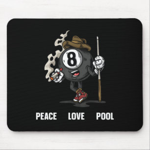Alfombrilla De Ratón Fundido 8 Ball Billiard Pool Player Eight Ball Bil
