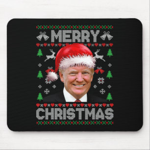 Alfombrilla De Ratón Funeraria familia de Navidad Donald Trump