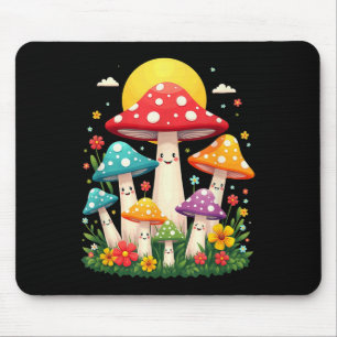 Alfombrilla De Ratón Funguitos de hongos de hongos de hongos florales d