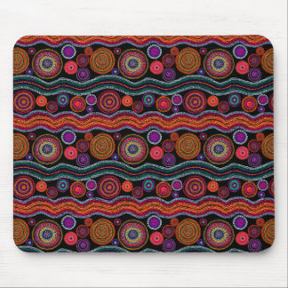 Alfombrilla De Ratón Funky Australian Dot Painting Mouse Pad