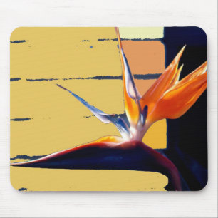 Alfombrilla De Ratón Funky Bird-of-Paradise Tropic Flower Mousepad