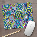 Alfombrilla De Ratón Funky Floral Pattern en colores de moda<br><div class="desc">Un diseño divertido para mujeres y adolescentes.</div>