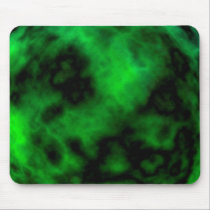 Alfombrilla De Ratón Funky Neon Green Emerald Halloween Resumen