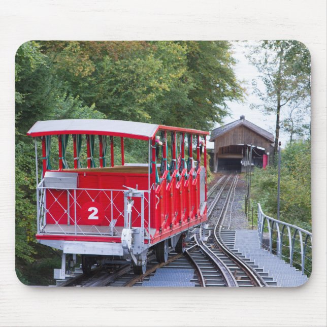 Alfombrilla De Ratón Funky Red Funicular Mousepad (Frente)