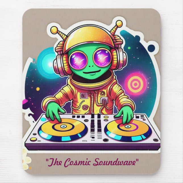 Alfombrilla De Ratón "Funky Vibes Only" (Frente)