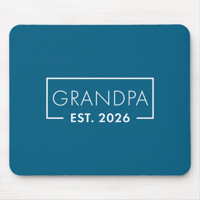 Alfombrilla De Ratón Funny 1st Time Grandpa Est 2026 New Grandpa  (Frente)