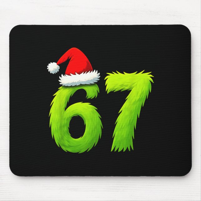 Alfombrilla De Ratón Funny 67 Christmas Six Seven Meme 6 7 Teens Boys G (Frente)