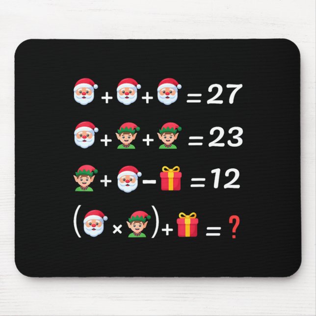 Alfombrilla De Ratón Funny 67 Meme Christmas Math Teacher Santa Six Sev (Frente)