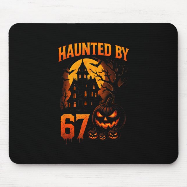 Alfombrilla De Ratón Funny 67 Meme Halloween Haunted Spooky Six Seven P (Frente)