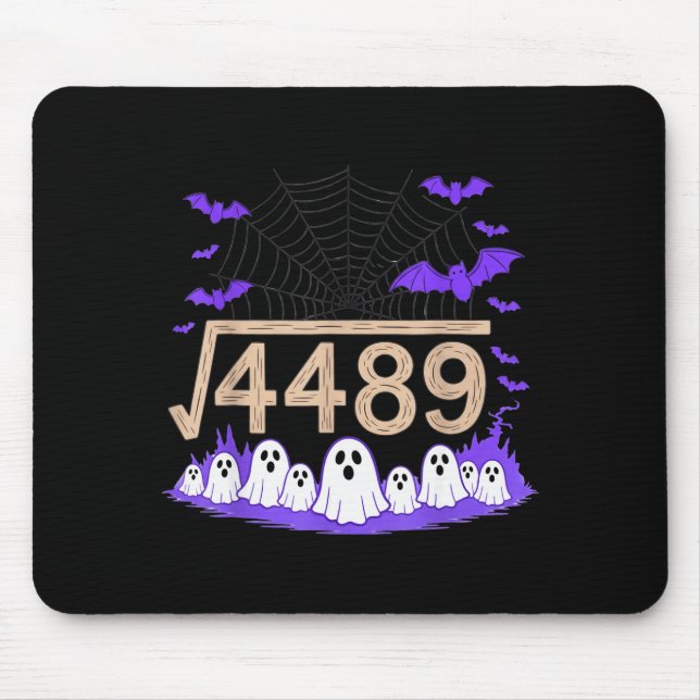 Alfombrilla De Ratón Funny 67 Meme Math Teacher 6 7 Halloween Square Ro (Frente)