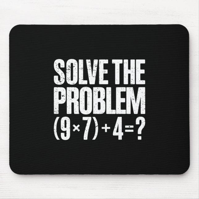 Alfombrilla De Ratón Funny 67 Meme Pemdas Math Teacher Brainrot Element (Frente)