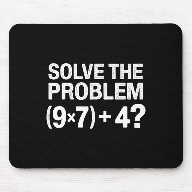 Alfombrilla De Ratón Funny 67 Meme Pemdas Math Teacher Brainrot Element (Frente)