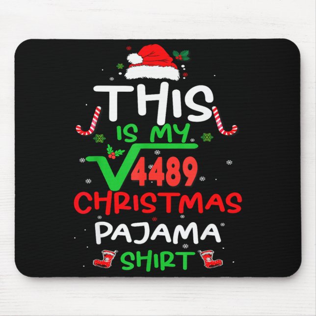 Alfombrilla De Ratón Funny 67 Meme Square Root 4489 Slang Math Teacher  (Frente)