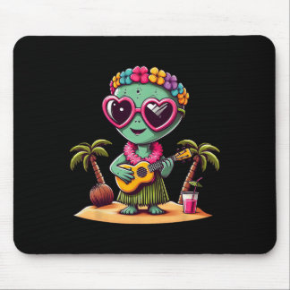 Alfombrilla De Ratón Funny Alien Hawaiian Costume Kids Summer Vacation 