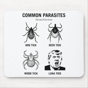 Alfombrilla De Ratón Funny anti Trump parásito común Luna tick