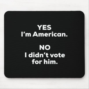 Alfombrilla De Ratón Funny Anti Trump Tees Uni-adultos Clic Negro Peque