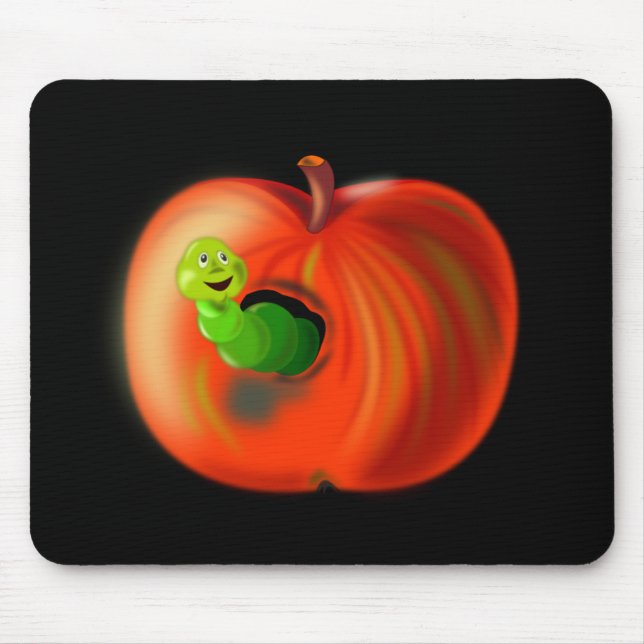 Alfombrilla De Ratón Funny Apple Mouse Pad (Frente)