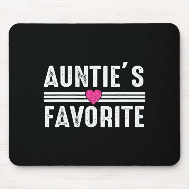 Alfombrilla De Ratón Funny Auntie'ss Favorite Son Daughter I'm Auntie's (Frente)