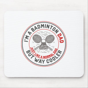 Alfombrilla De Ratón Funny Badminton Dad Shirys Men Badminton Player 2