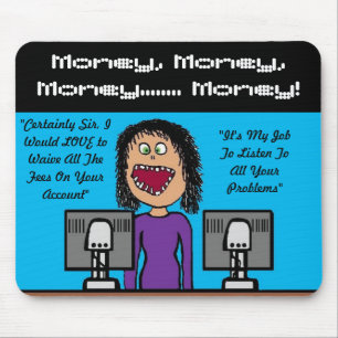 Alfombrilla De Ratón Funny Bank Clerk Personalizado