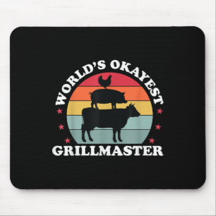 Alfombrilla De Ratón Funny Bbq parrillador fumador de carne okayest