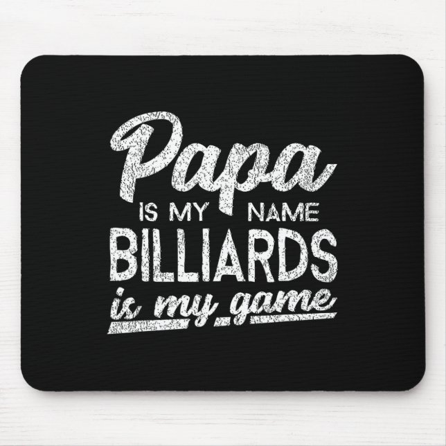 Alfombrilla De Ratón Funny Billiards Papa Gift (Frente)