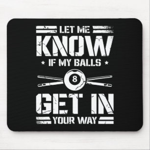 Alfombrilla De Ratón Funny Billiards Player Snooker Billiard Pool Playe