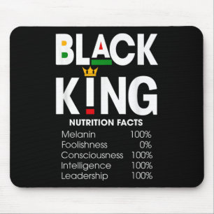 Alfombrilla De Ratón Funny Black King Nutrition Hacts Black History Mon