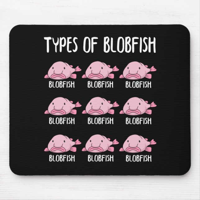 Alfombrilla De Ratón Funny Blobfish Gift Chicas Boys Underwater Blobfis (Frente)