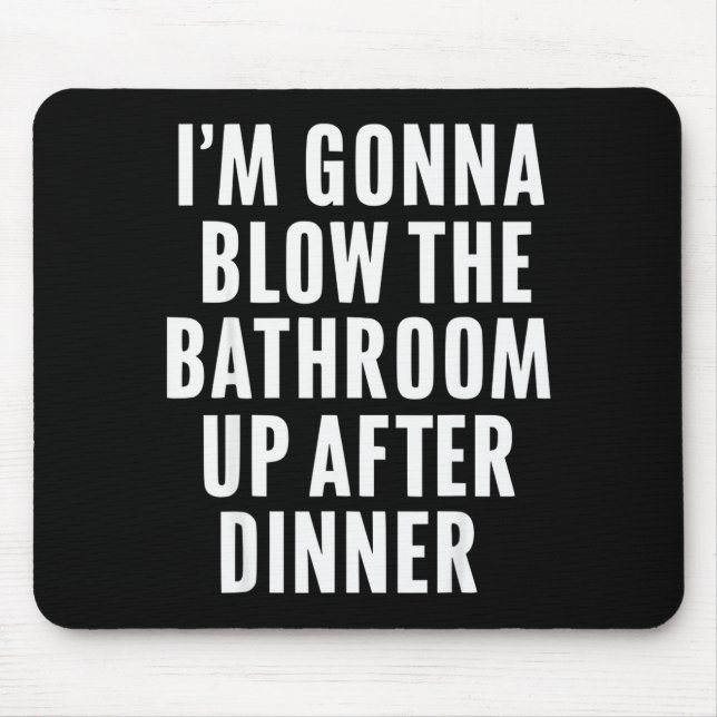 Alfombrilla De Ratón Funny Blow The Bathroom Adult Humor Inappropriate  (Frente)