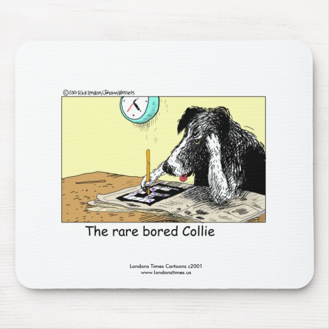 Alfombrilla De Ratón Funny Border Collie Mouse Pad (Frente)