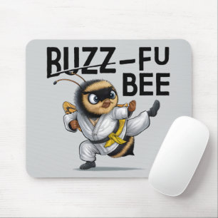 Alfombrilla De Ratón Funny Buzz-Fu Bee Martial Arts