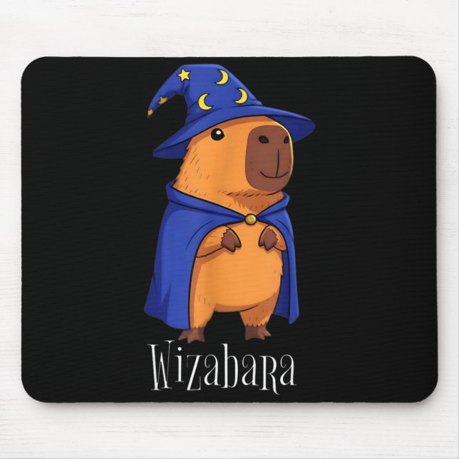 Alfombrilla De Ratón Funny Capybara Wizard Costume Wizabara Graphic Kid (Frente)