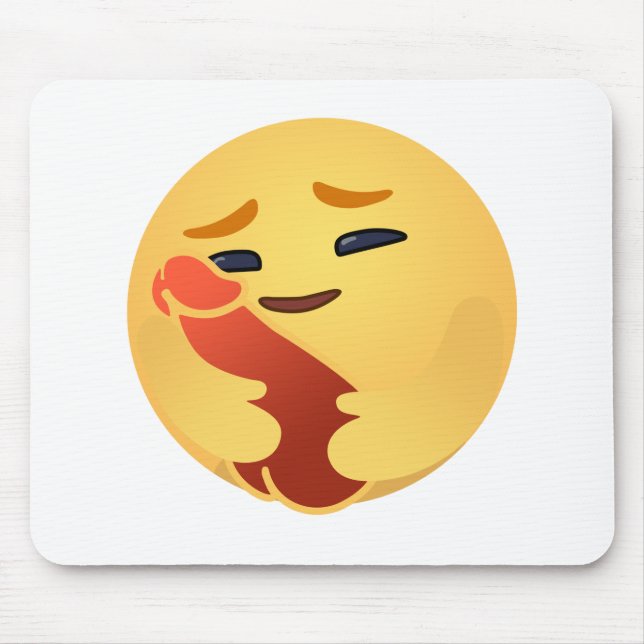 Alfombrilla De Ratón Funny Care Emojis Facebook (Frente)