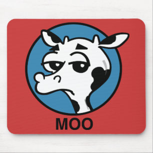 ALFOMBRILLA DE RATÓN FUNNY CARTOON MOO COW MOUSE PAD
