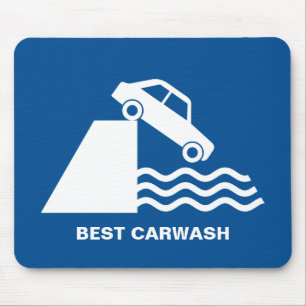 Alfombrilla De Ratón Funny Carwash Rótulo