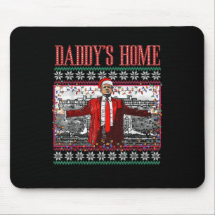 Alfombrilla De Ratón Funny casa Daddys Trump Navidades feos suéter