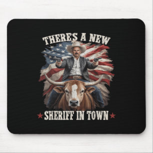 Alfombrilla De Ratón Funny Chad Bianco Cowboy Bianco Para El Gobierno D