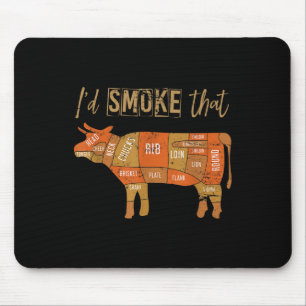 Alfombrilla De Ratón Funny Chef Bbq Ahumado Carne Grill Master Gift