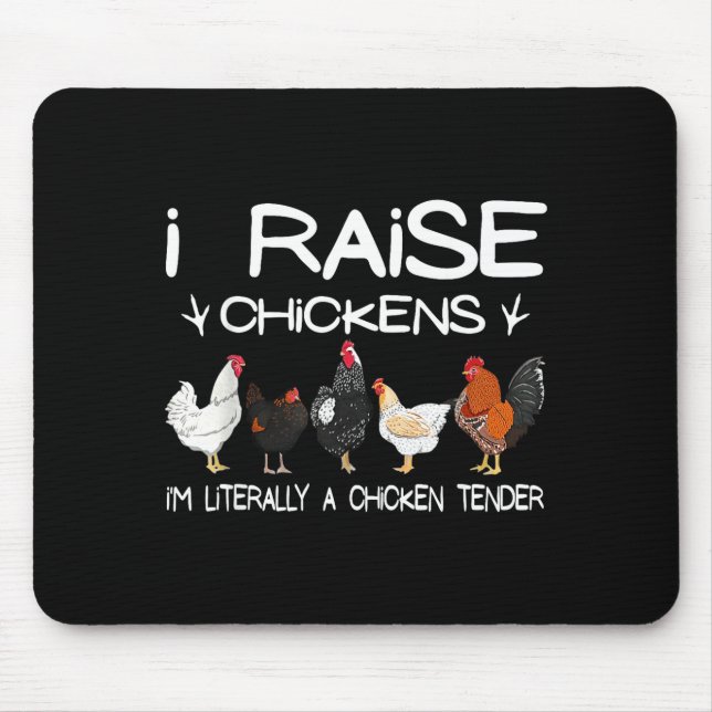 Alfombrilla De Ratón Funny Chicken Lover Gift – I Raise Chickens Farm Q (Frente)