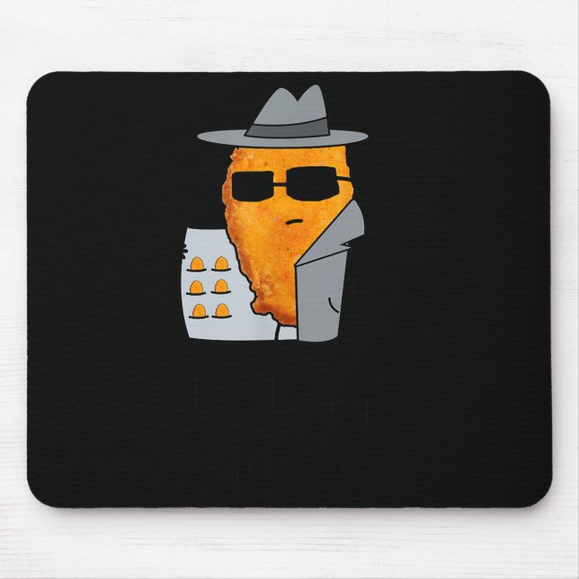 Alfombrilla De Ratón Funny Chicken Nuggets - Nugs Not Drugs  (Frente)