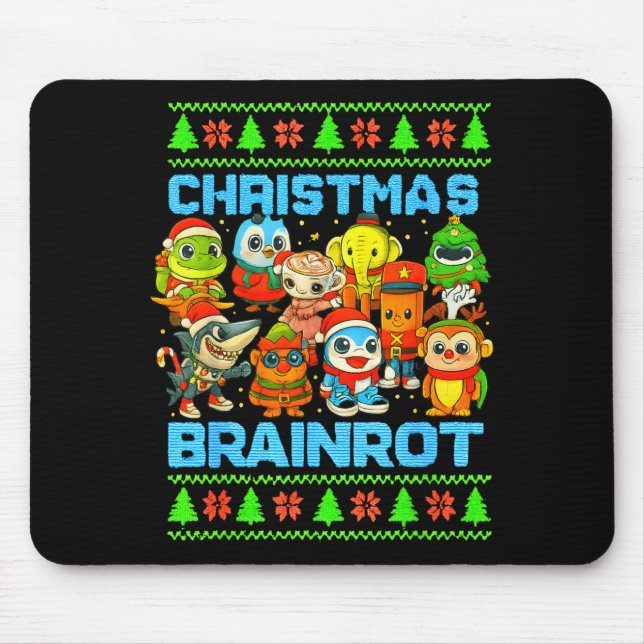 Alfombrilla De Ratón Funny Christmas Italian Brain Rot Italian Brainrot (Frente)