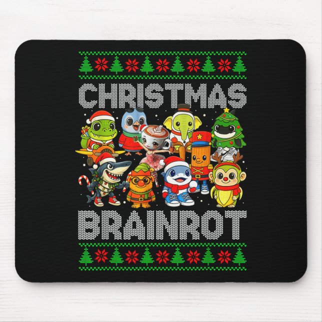 Alfombrilla De Ratón Funny Christmas Italian Brain Rot Italian Brainrot (Frente)