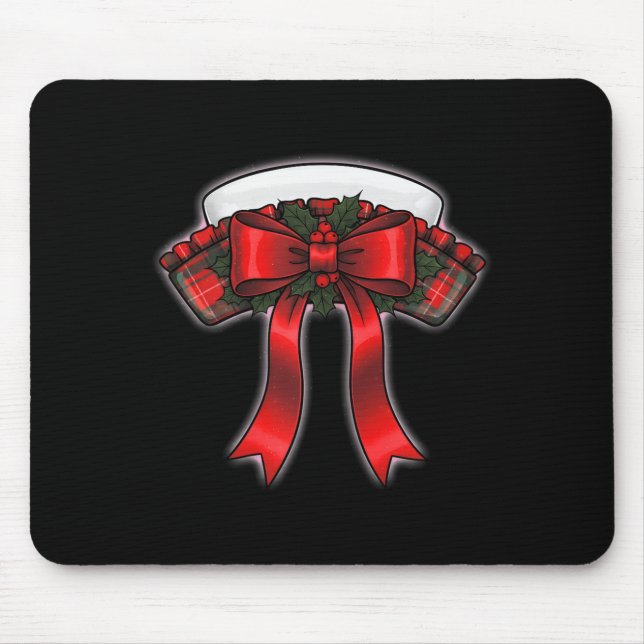 Alfombrilla De Ratón Funny Christmas Nurse Nursing Cap Women Girls  (Frente)