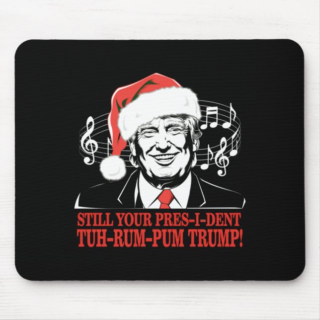 Alfombrilla De Ratón Funny Christmas President Trump Pajamas Ugly Xmas  (Frente)